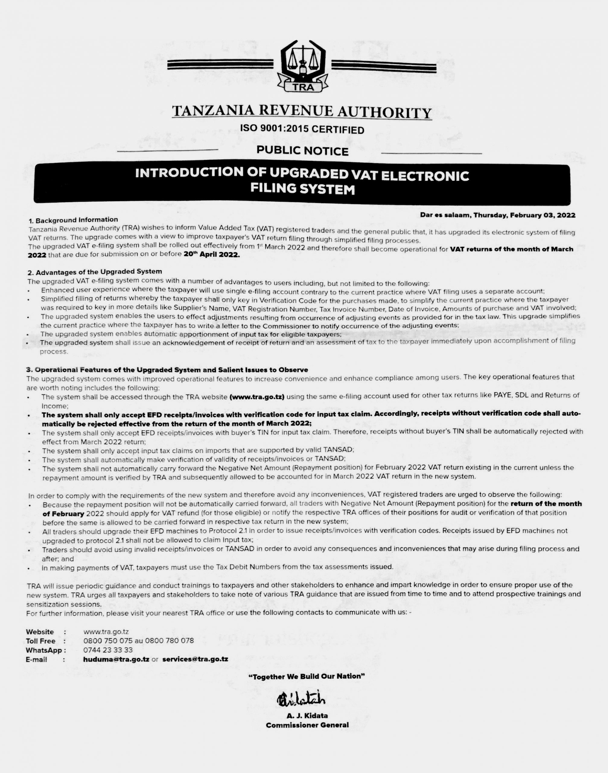 VAT E-Filing System Introduction for Tanzanian Businesses